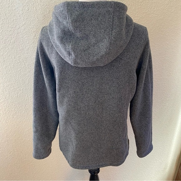 The North Face Crescent Toggle Hooded Technical Knit Pullover Sweater Gray: M - Picture 4 of 9